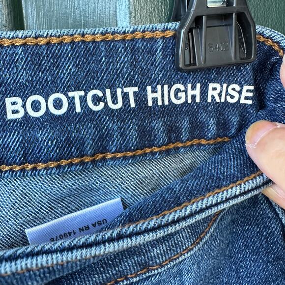 NWT Warp & Weft Bootcut High Rise Jeans 10/30 Midtone Premium Denim QVC Classic - Picture 6 of 9